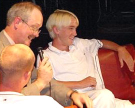 Tom Felton kicks off the 2003 tournament by appearing Aug. 19 at Massena High School in NY