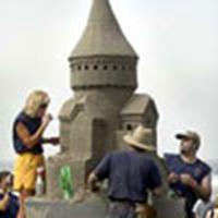 Hogwarts sandcastle